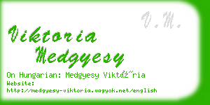 viktoria medgyesy business card